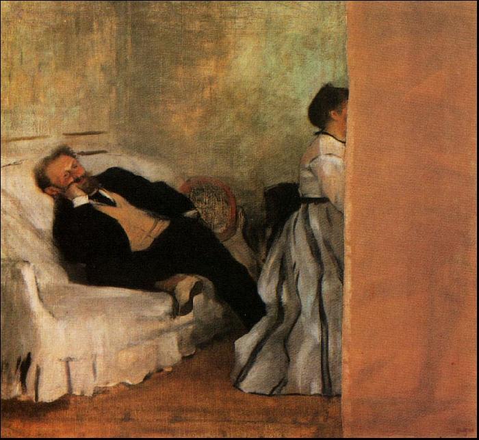 Edgar Degas Mr Mrs Edouard Manet oil painting picture